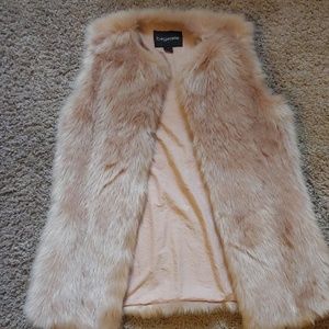 Faux fur vest